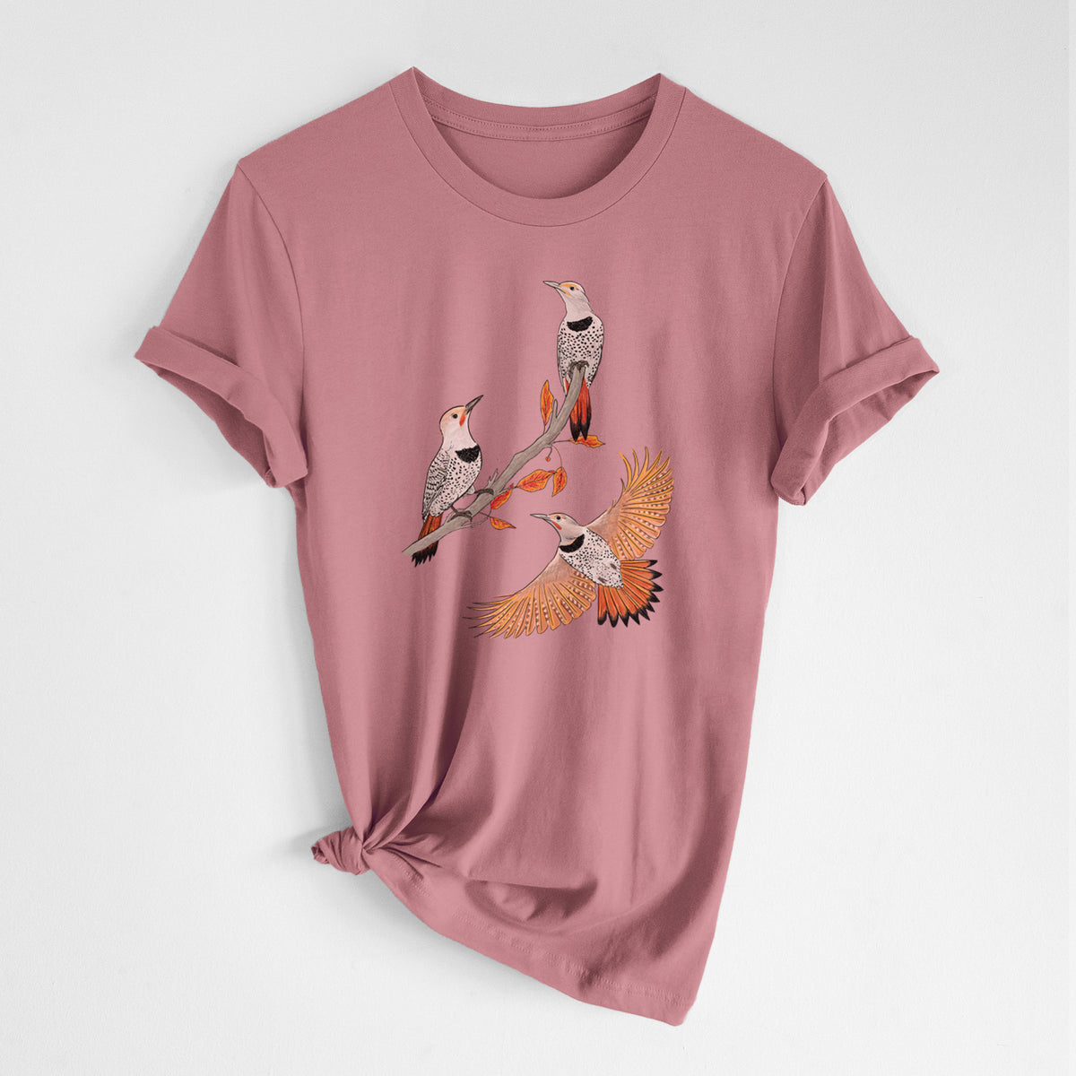 Northern Flickers (Red-shafted) - Colaptes auratus - Lightweight 100% Cotton Unisex Crewneck