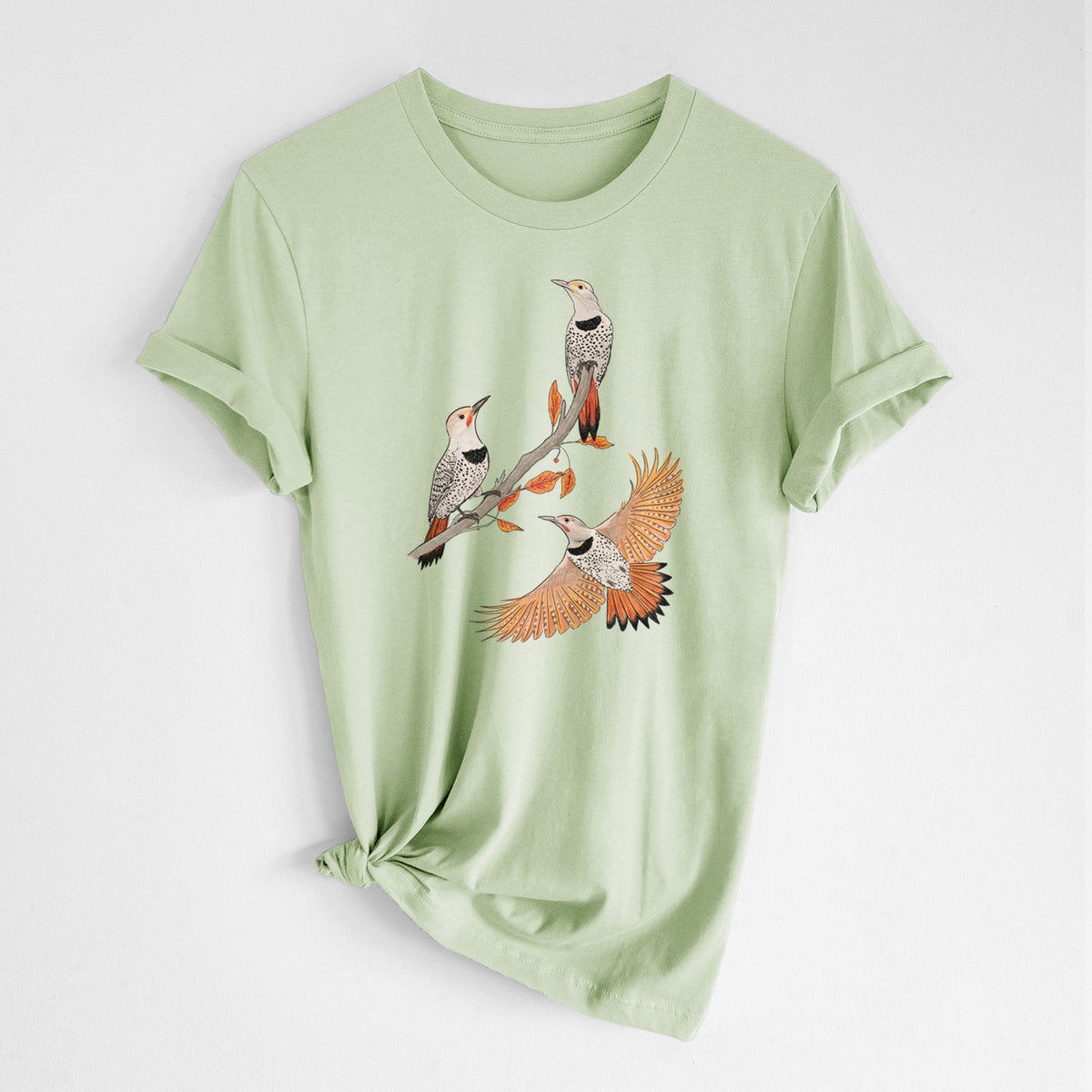 Northern Flickers (Red-shafted) - Colaptes auratus - Lightweight 100% Cotton Unisex Crewneck