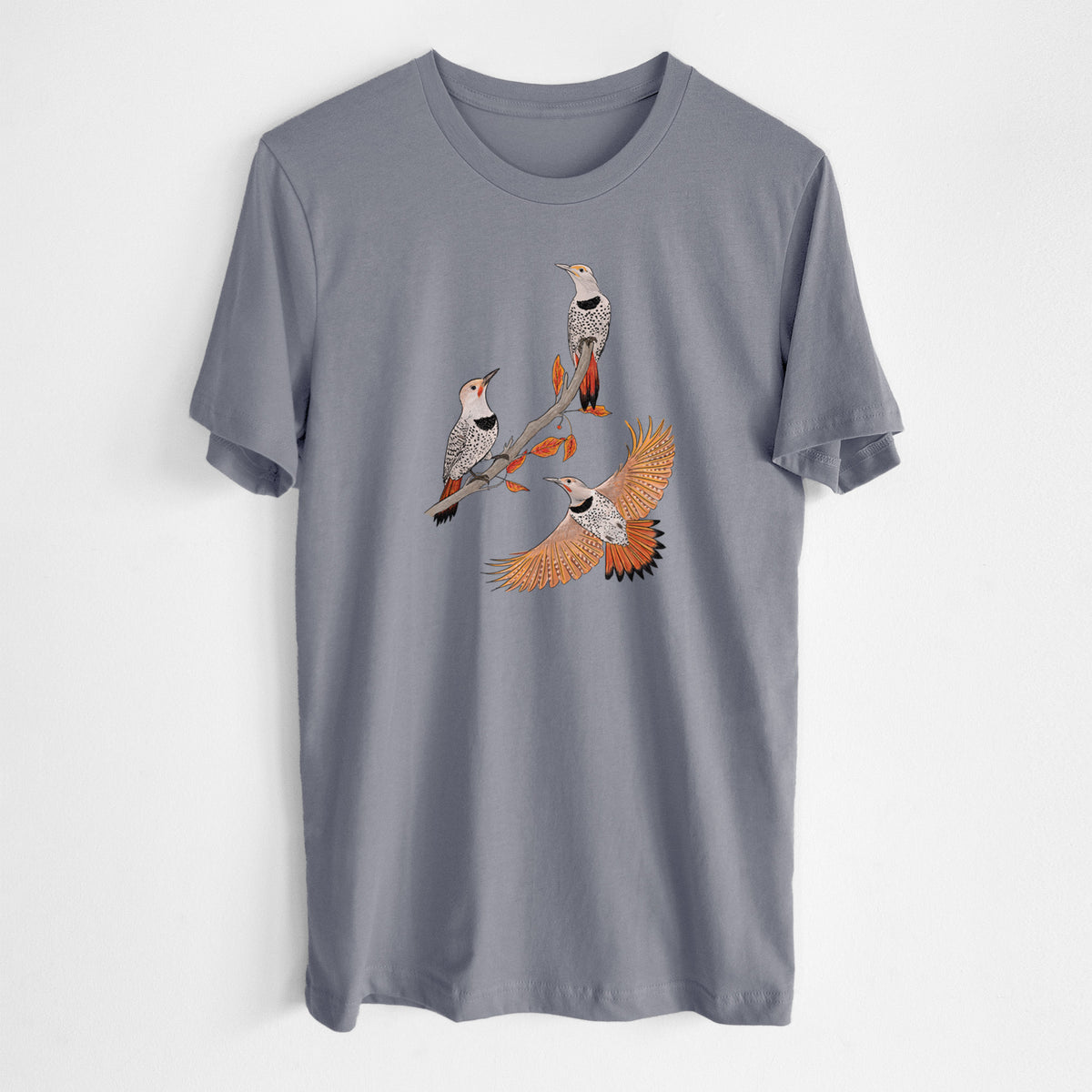 Northern Flickers (Red-shafted) - Colaptes auratus - Lightweight 100% Cotton Unisex Crewneck