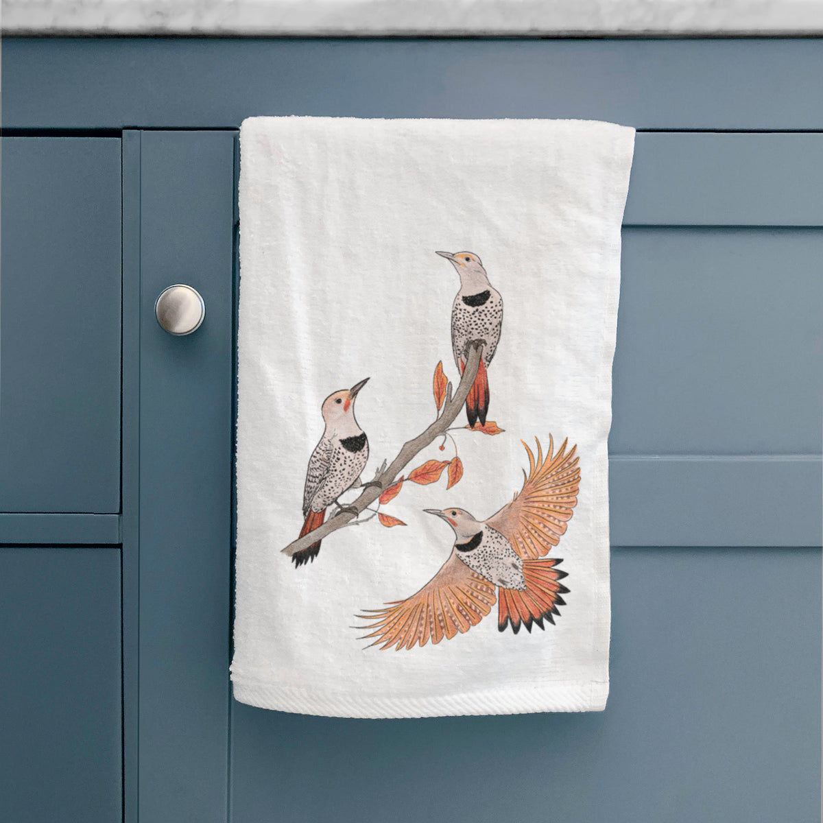 Northern Flickers (Red-shafted) - Colaptes auratus - Premium Hand Towel