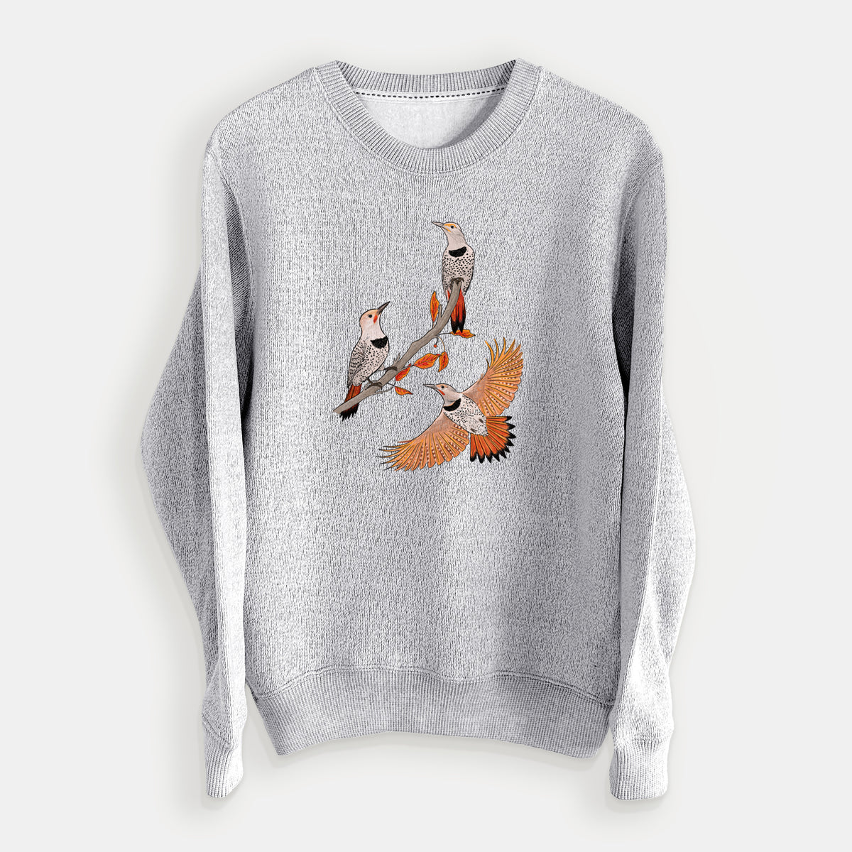 Northern Flickers (Red-shafted) - Colaptes auratus - Knit Sweatshirt