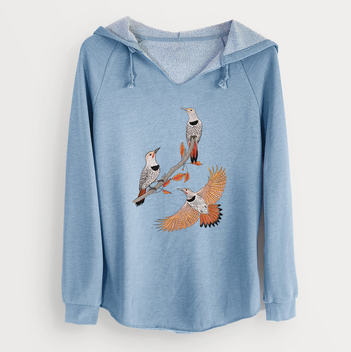 Northern Flickers (Red-shafted) - Colaptes auratus - Cali Wave Hooded Sweatshirt