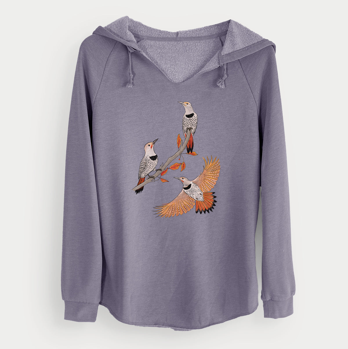 Northern Flickers (Red-shafted) - Colaptes auratus - Cali Wave Hooded Sweatshirt