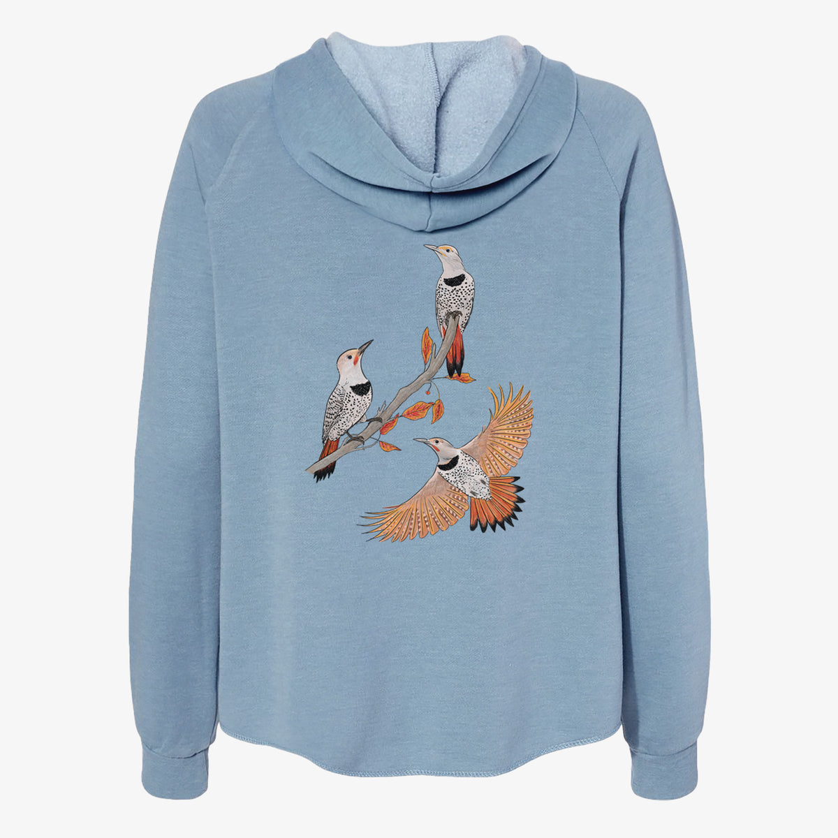 Northern Flickers (Red-shafted) - Colaptes auratus - Women's Cali Wave Zip-Up Sweatshirt
