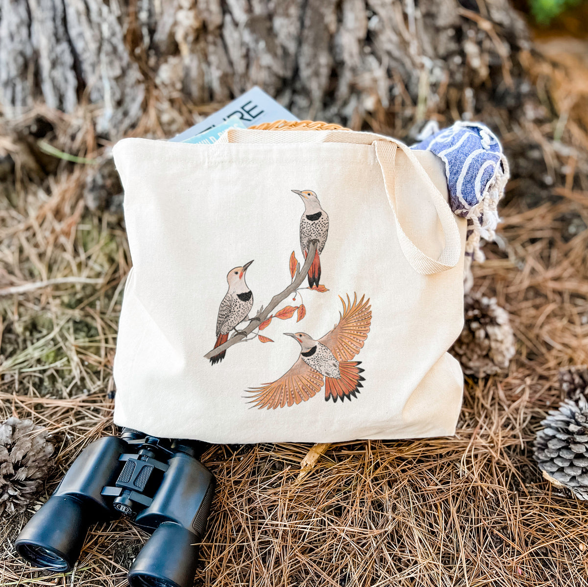 Northern Flickers (Red-shafted) - Colaptes auratus - Tote Bag