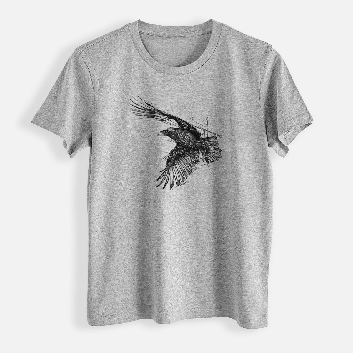 Flying Raven - Corvus corax - Womens Everyday Maple Tee