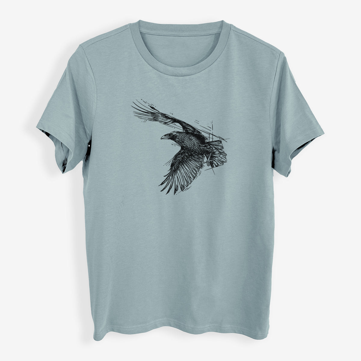 Flying Raven - Corvus corax - Womens Everyday Maple Tee