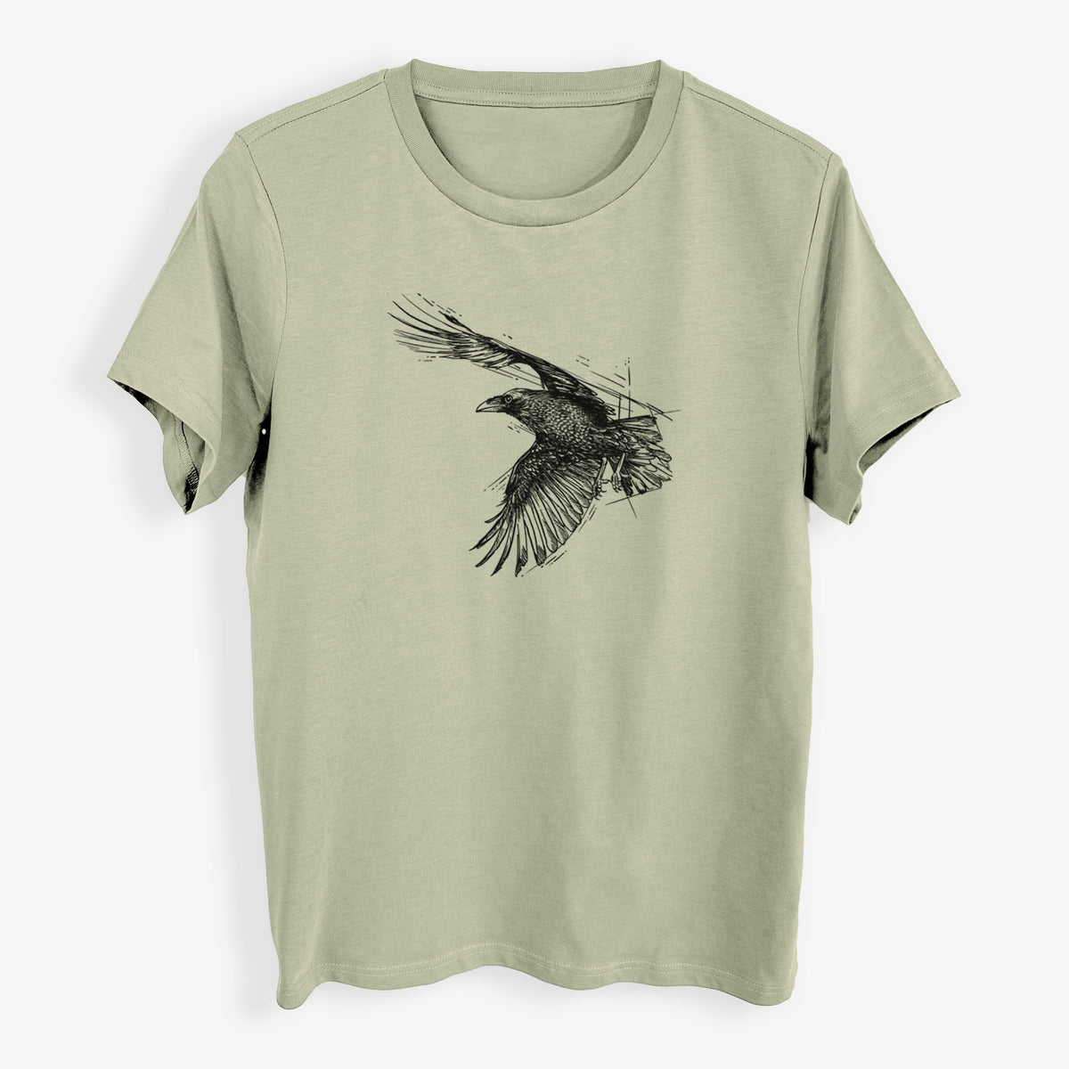 Flying Raven - Corvus corax - Womens Everyday Maple Tee