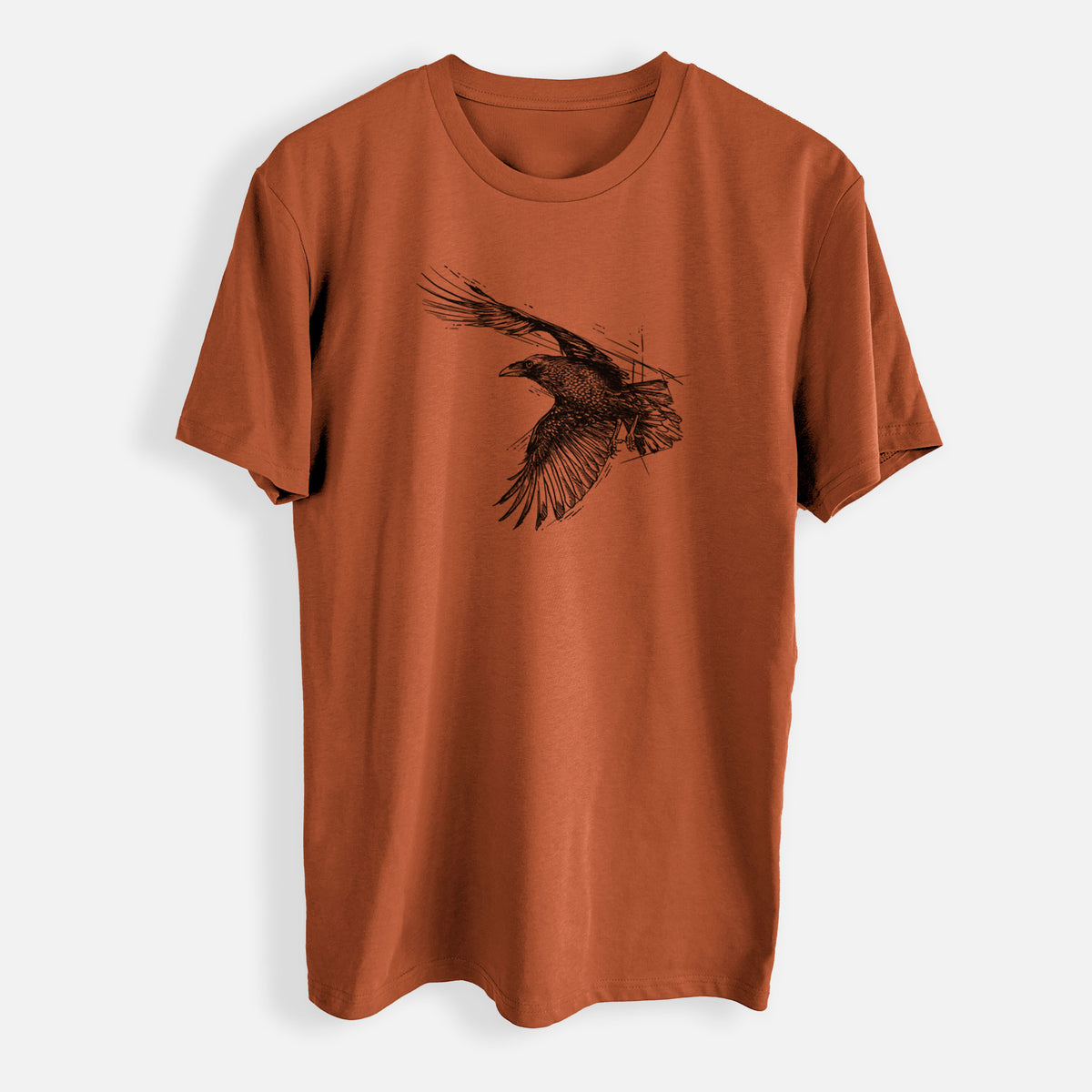 Flying Raven - Corvus corax - Mens Everyday Staple Tee