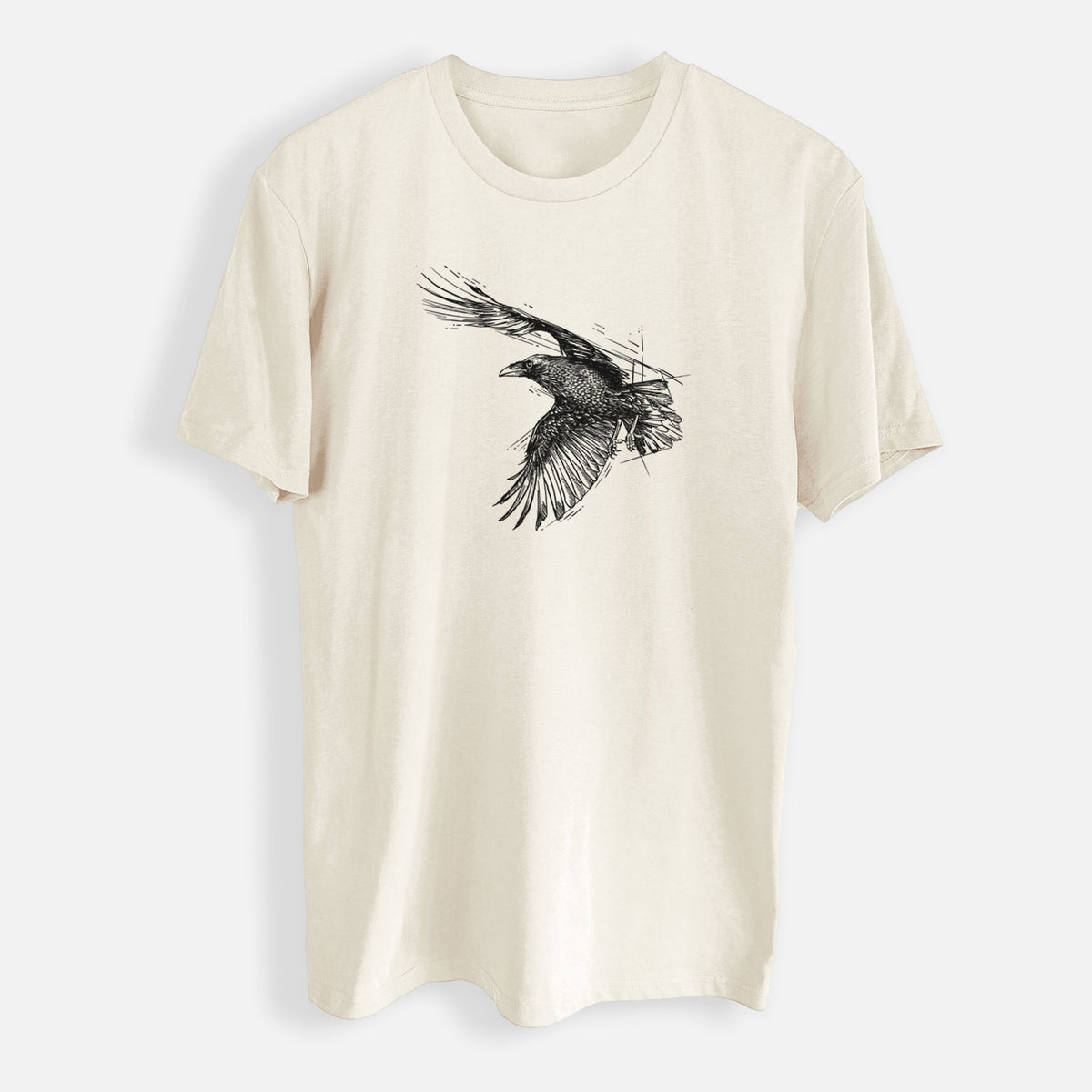 Flying Raven - Corvus corax - Mens Everyday Staple Tee