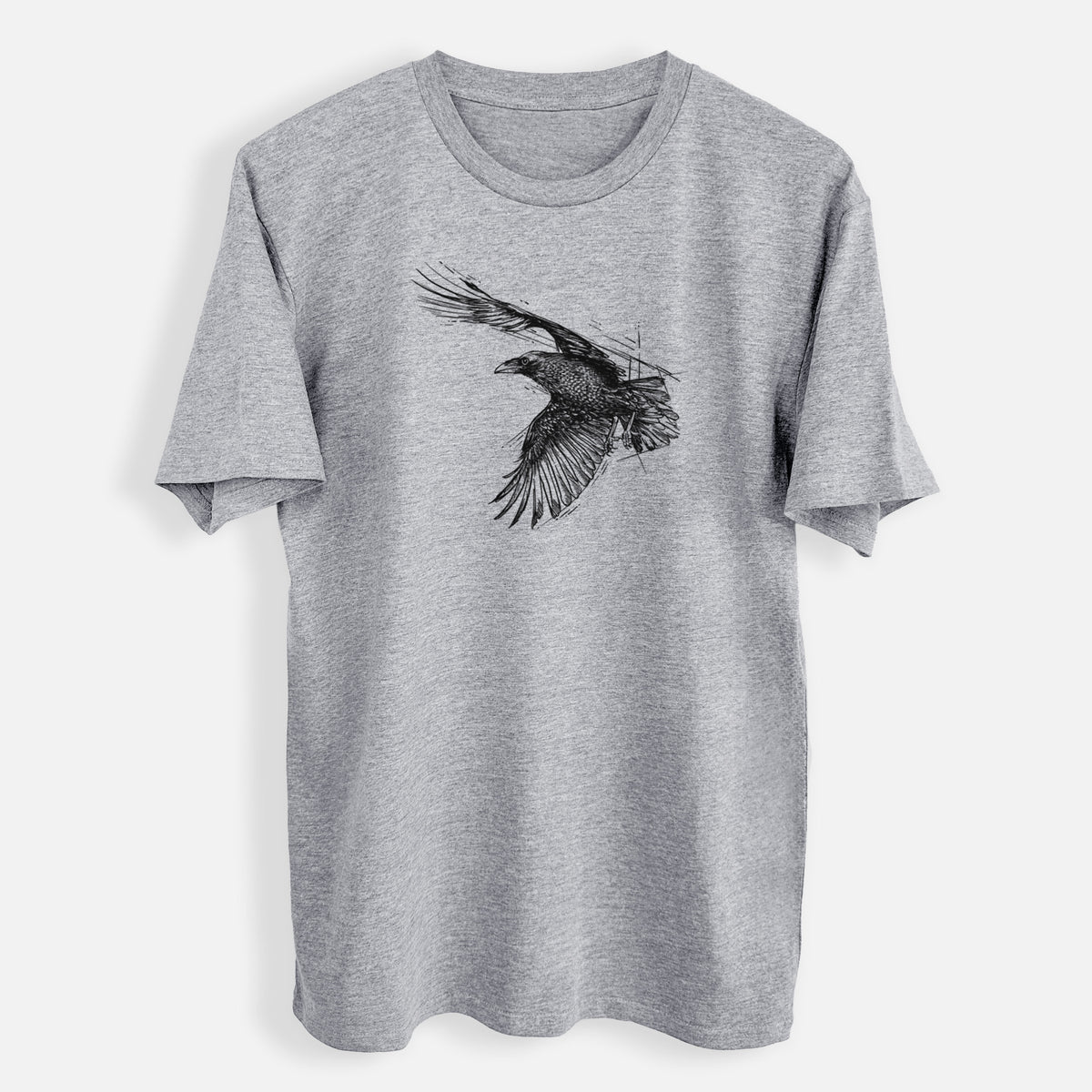 Flying Raven - Corvus corax - Mens Everyday Staple Tee