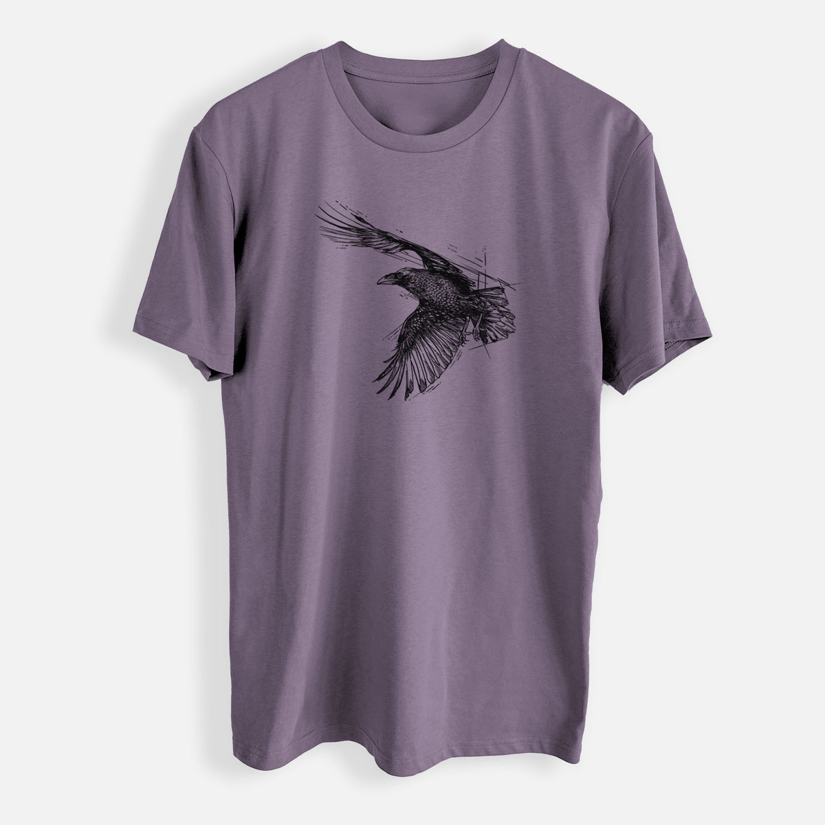 Flying Raven - Corvus corax - Mens Everyday Staple Tee