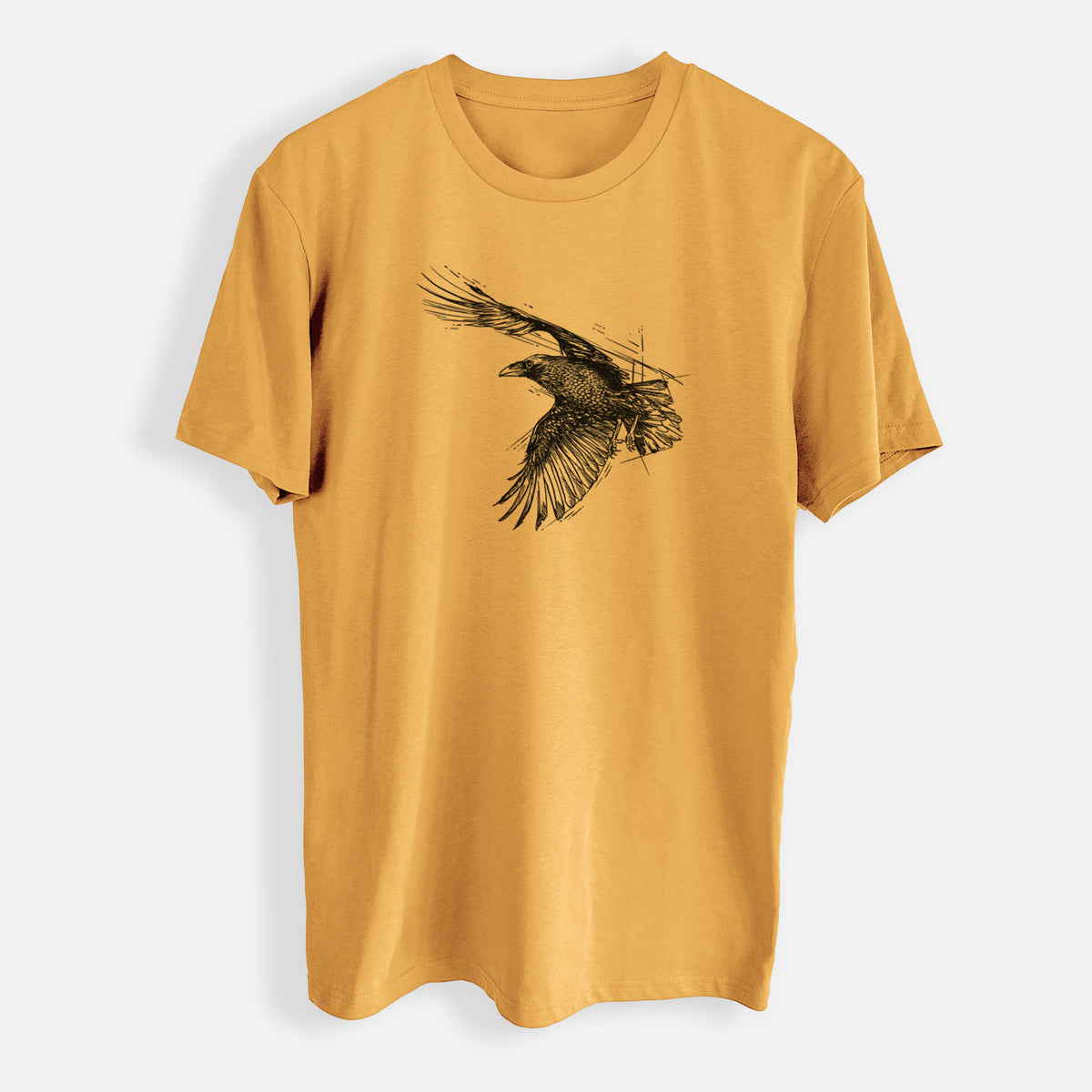 Flying Raven - Corvus corax - Mens Everyday Staple Tee