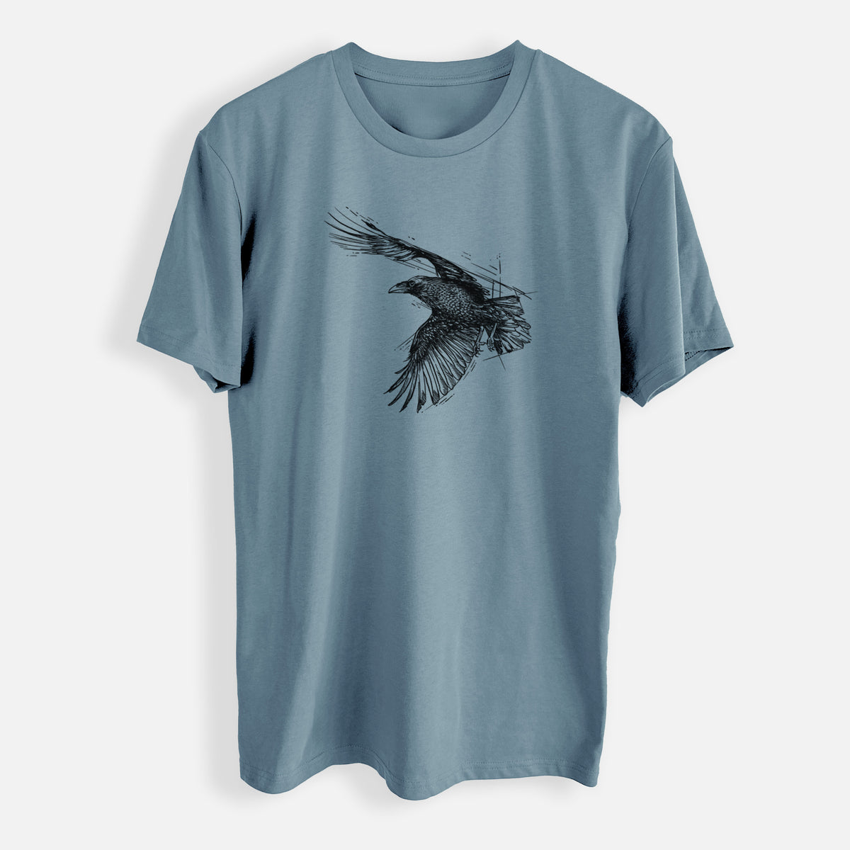 Flying Raven - Corvus corax - Mens Everyday Staple Tee