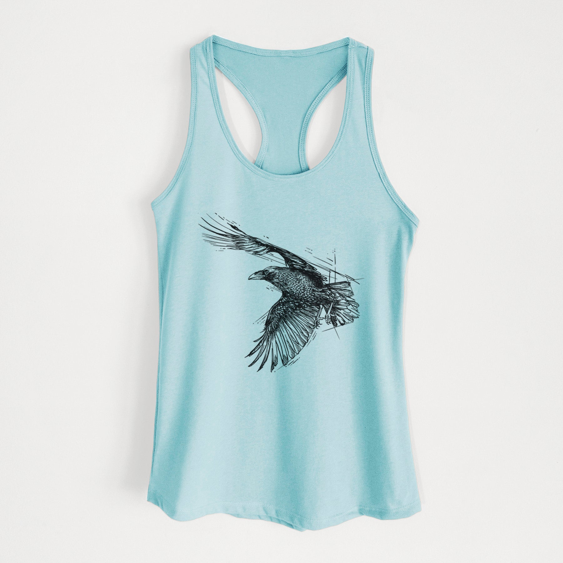 Flying Raven - Corvus corax - Women's Racerback Tanktop
