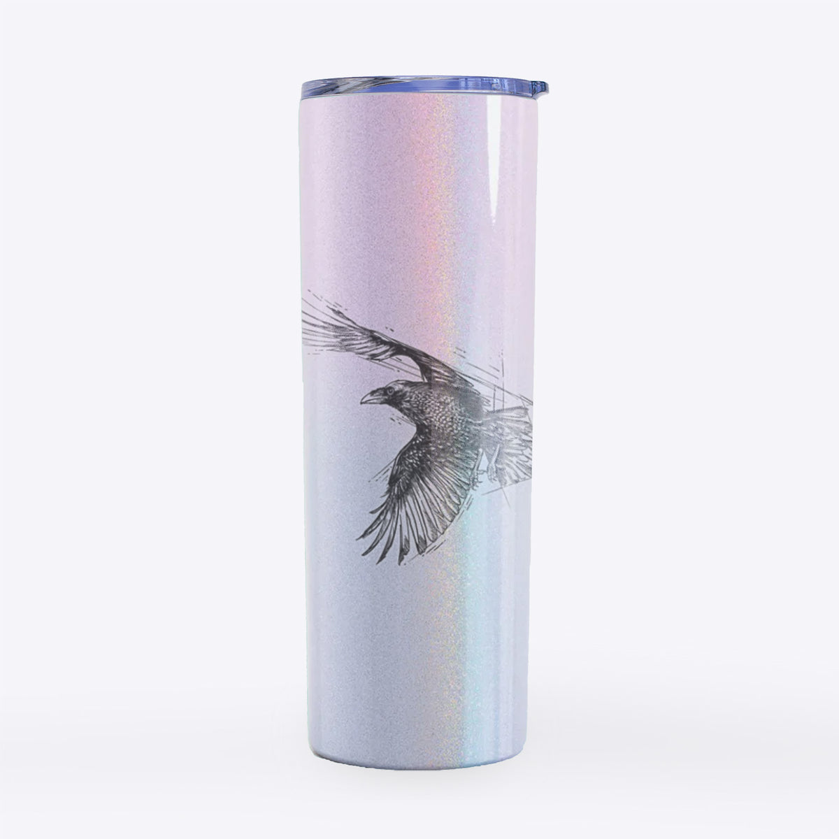 Flying Raven - Corvus corax - 20oz Skinny Tumbler