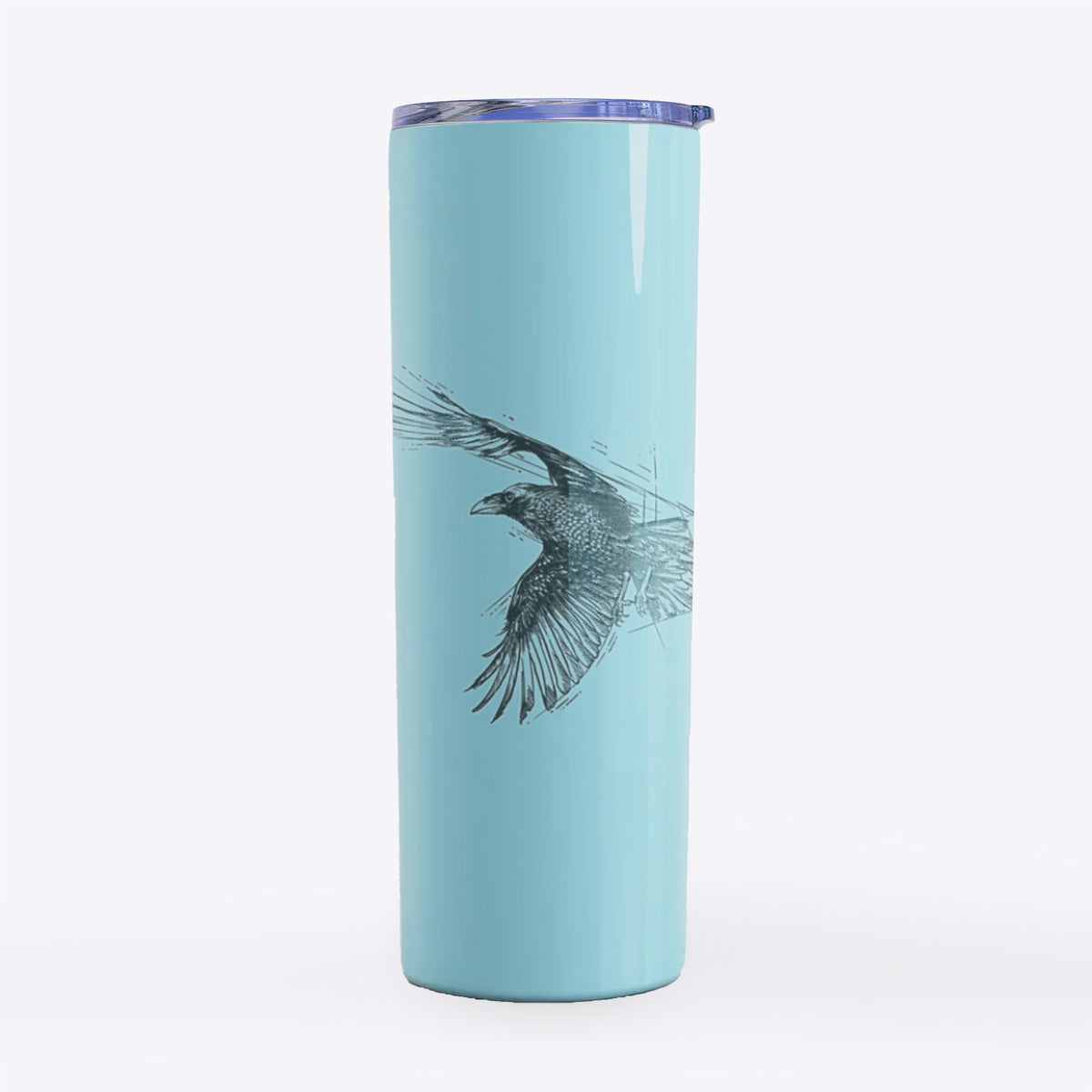 Flying Raven - Corvus corax - 20oz Skinny Tumbler