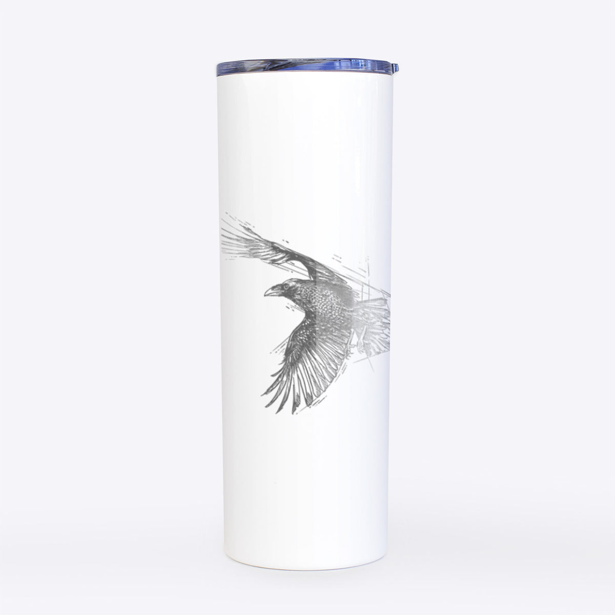 Flying Raven - Corvus corax - 20oz Skinny Tumbler