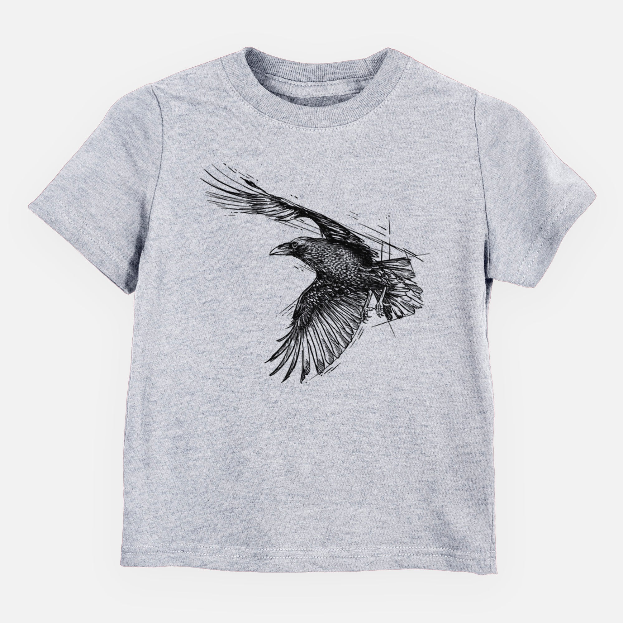 Flying Raven - Corvus corax - Toddler/Youth Shirt