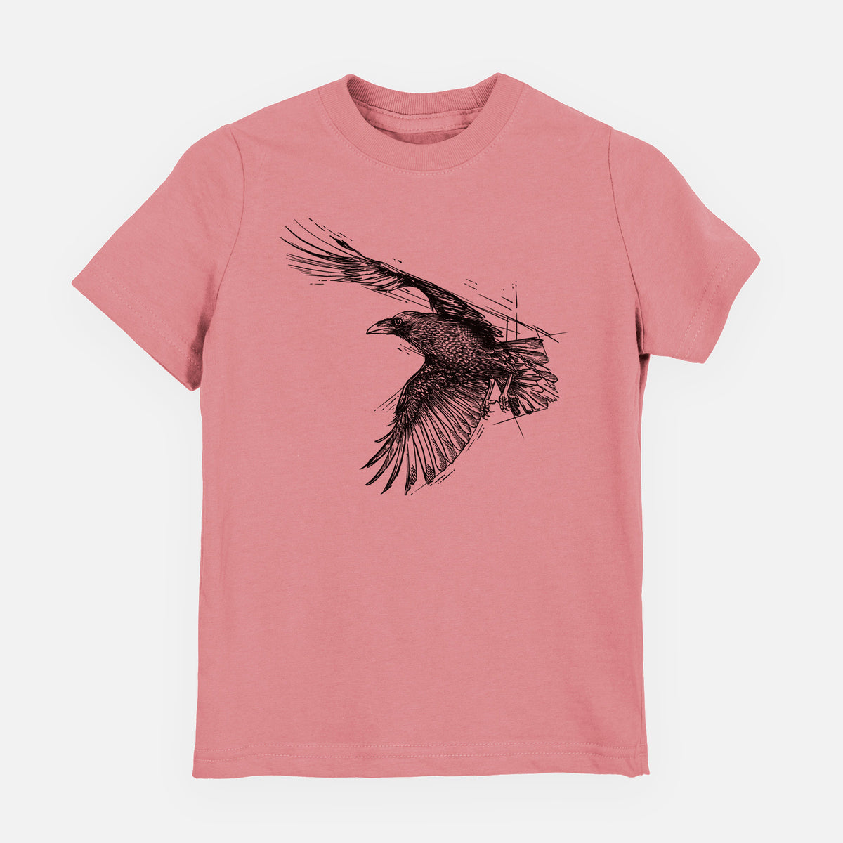 Flying Raven - Corvus corax - Youth Shirt