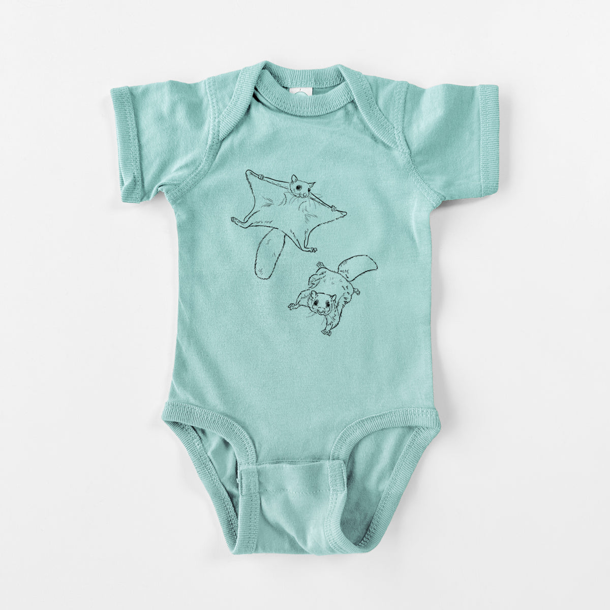 Southern Flying Squirrels - Glaucomys volans - Baby Fine Jersey Bodysuit