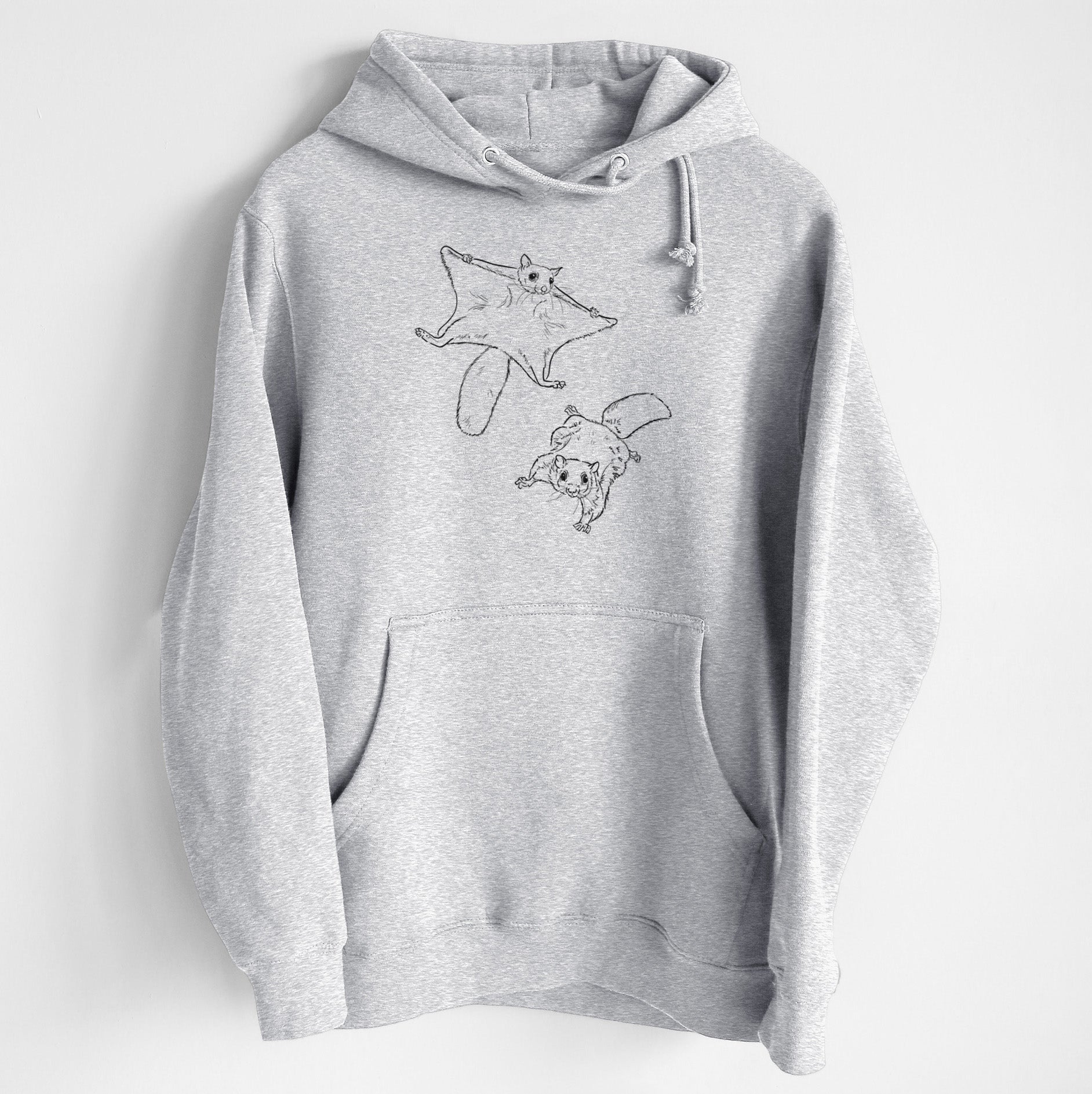 Southern Flying Squirrels - Glaucomys volans - Heavyweight Fleece Hoodie