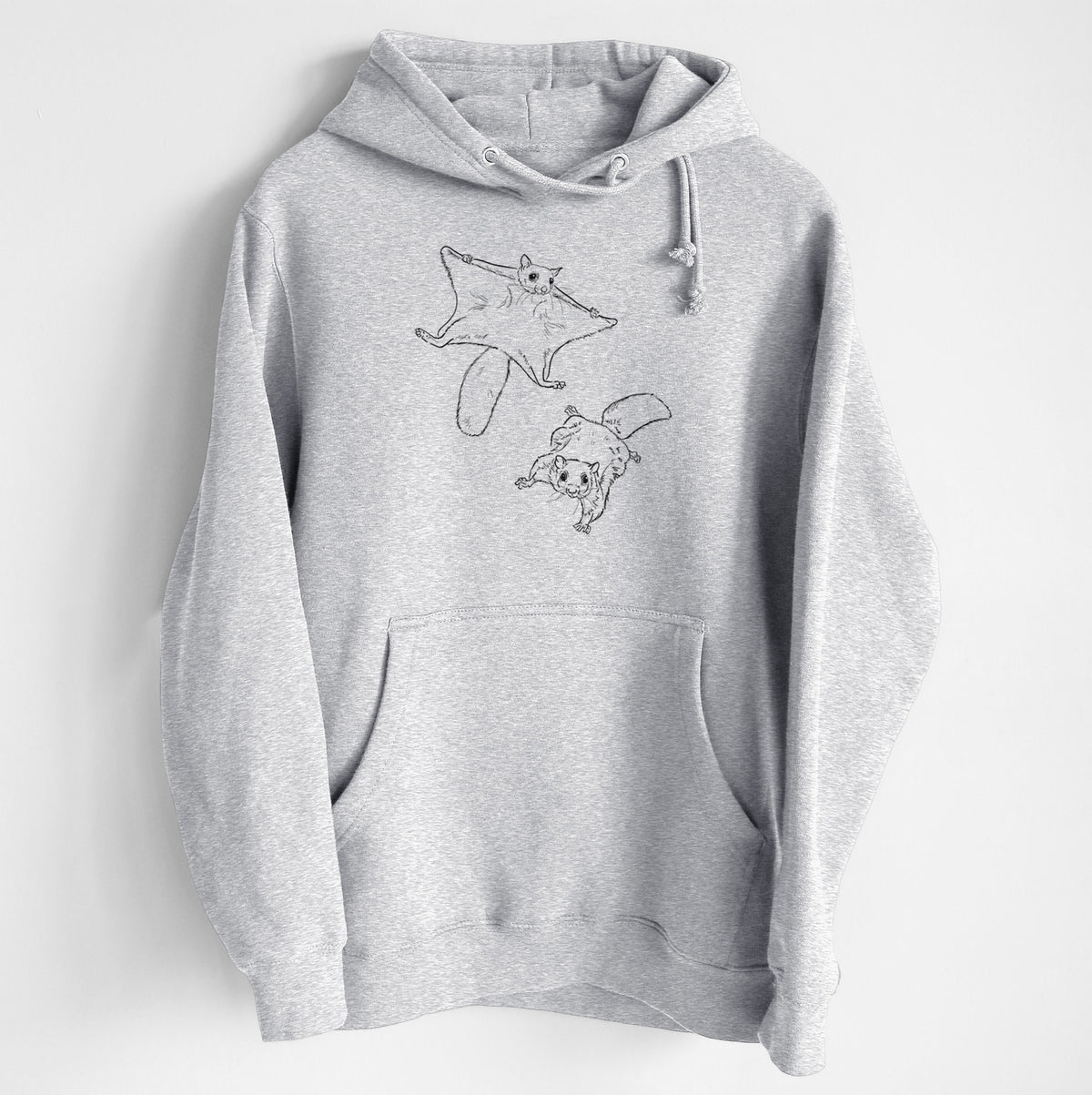 Southern Flying Squirrels - Glaucomys volans - Heavyweight Fleece Hoodie
