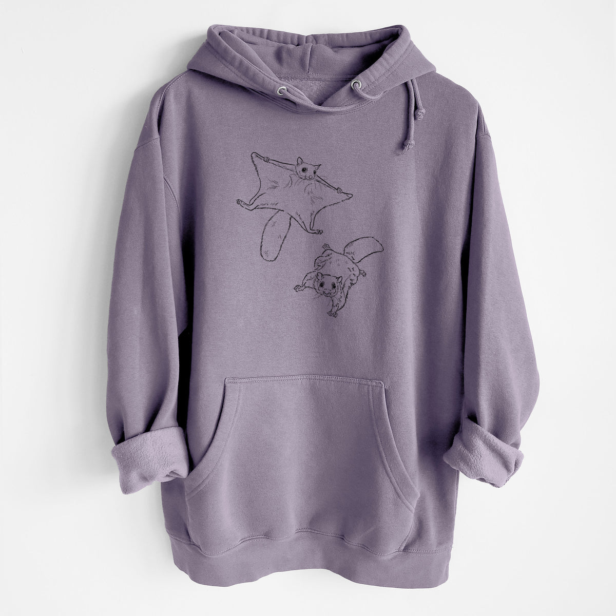 Southern Flying Squirrels - Glaucomys volans - Heavyweight Fleece Hoodie