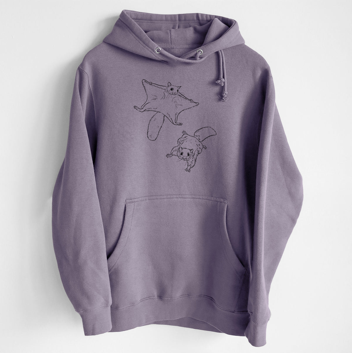 Southern Flying Squirrels - Glaucomys volans - Heavyweight Fleece Hoodie