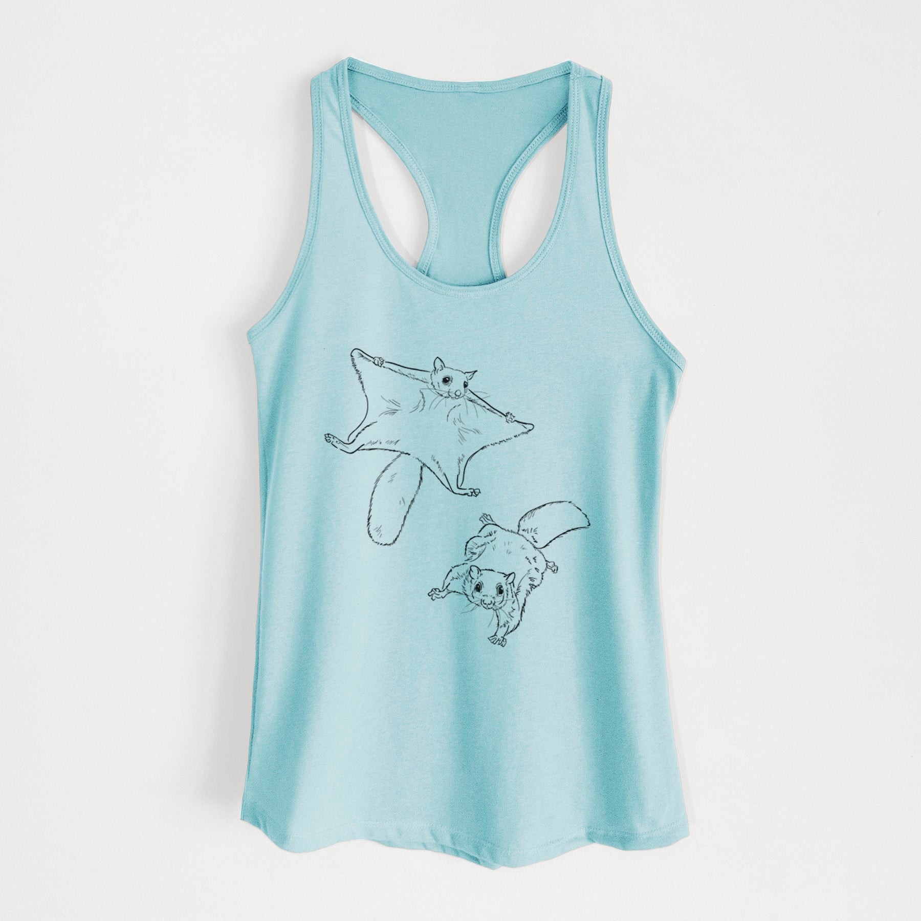 Southern Flying Squirrels - Glaucomys volans - Women's Racerback Tanktop