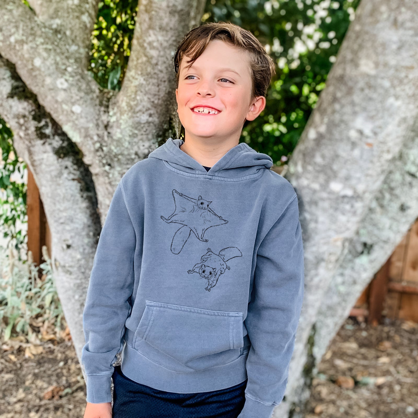 Sea Green Because Tees Youth Hoodie