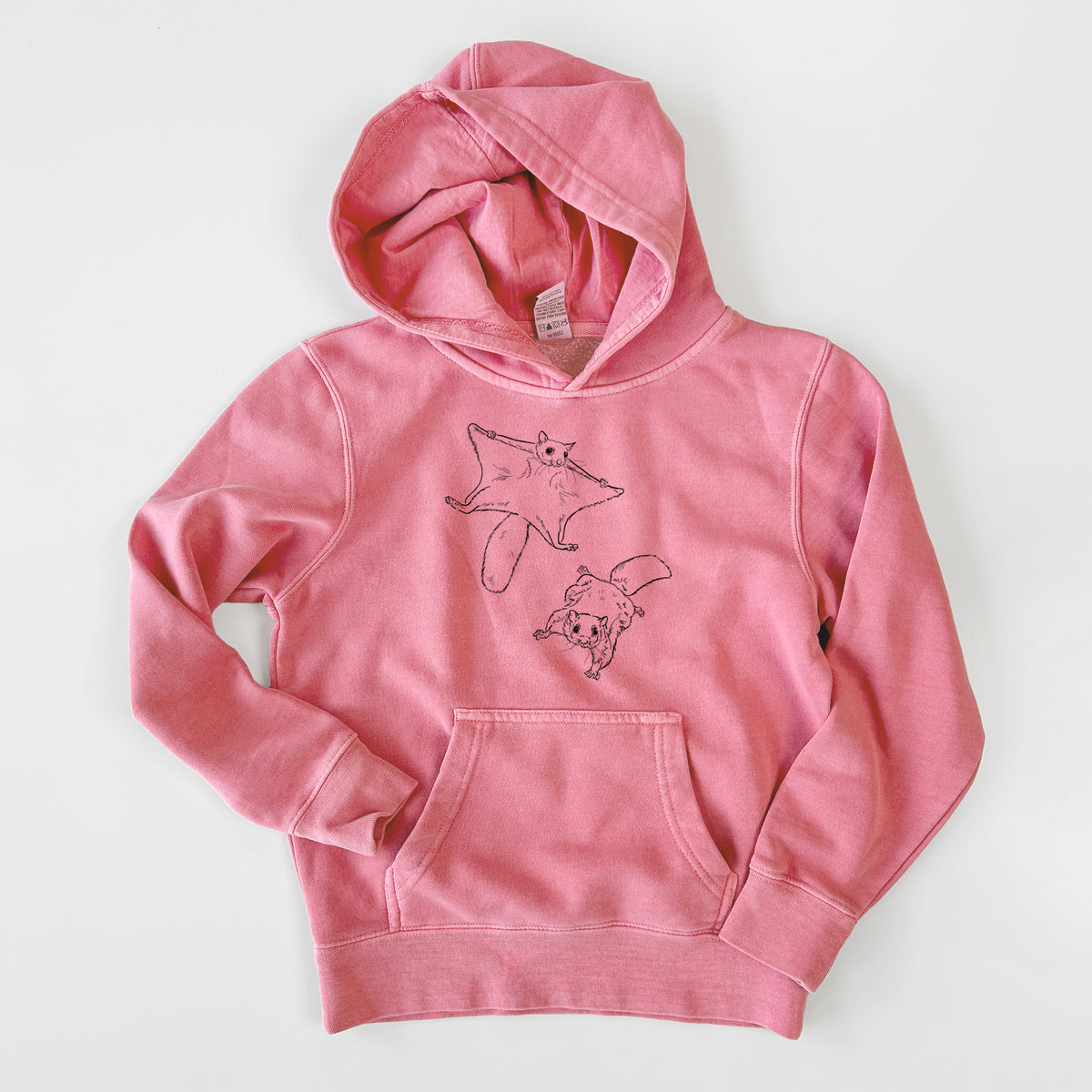 Southern Flying Squirrels - Glaucomys volans - Youth Pigment Dyed Hoodie