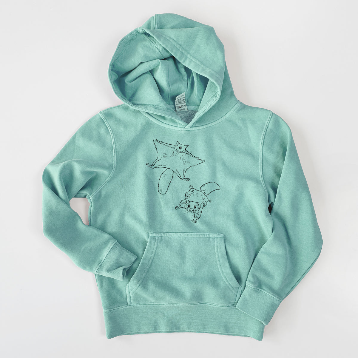 Southern Flying Squirrels - Glaucomys volans - Youth Pigment Dyed Hoodie