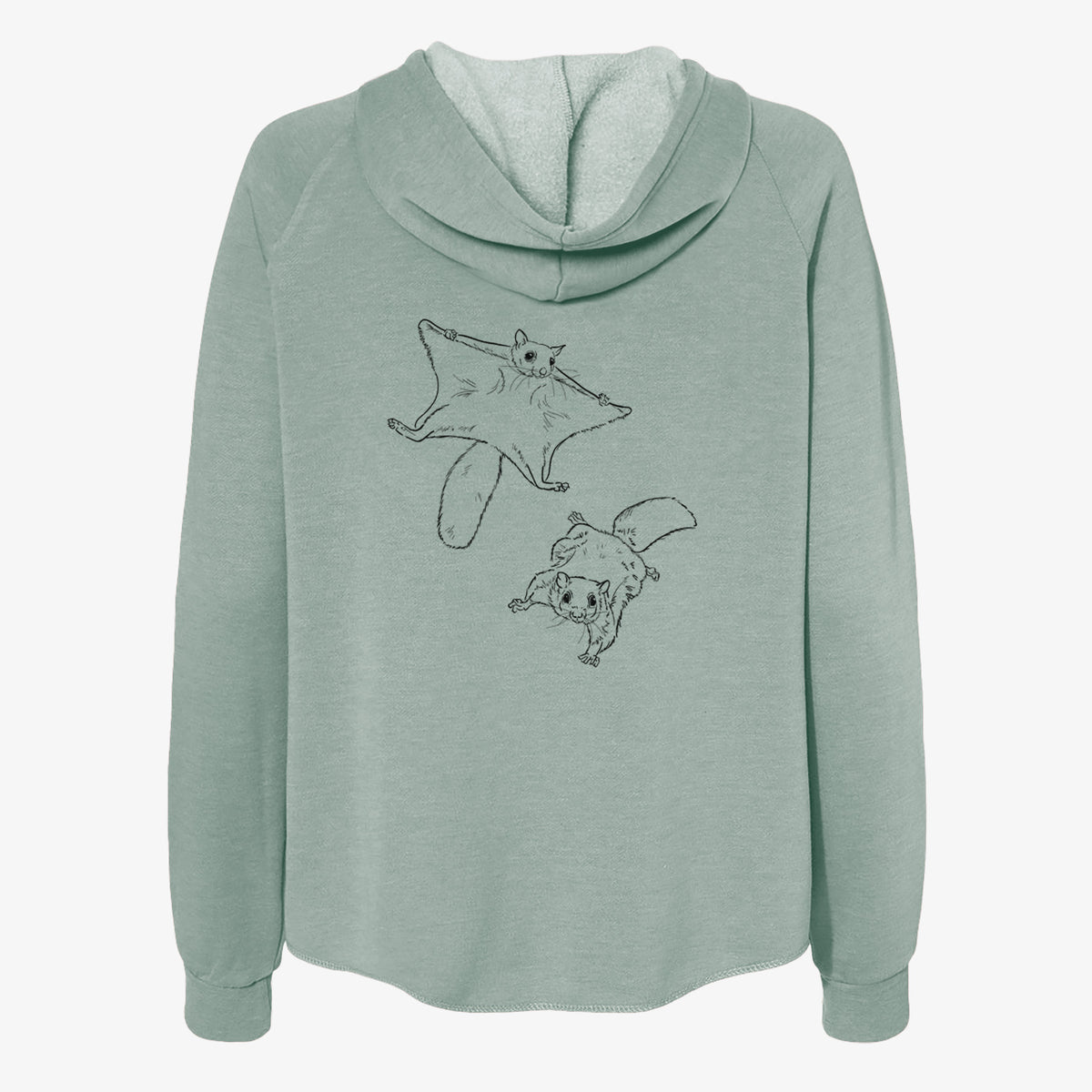 Southern Flying Squirrels - Glaucomys volans - Women&#39;s Cali Wave Zip-Up Sweatshirt