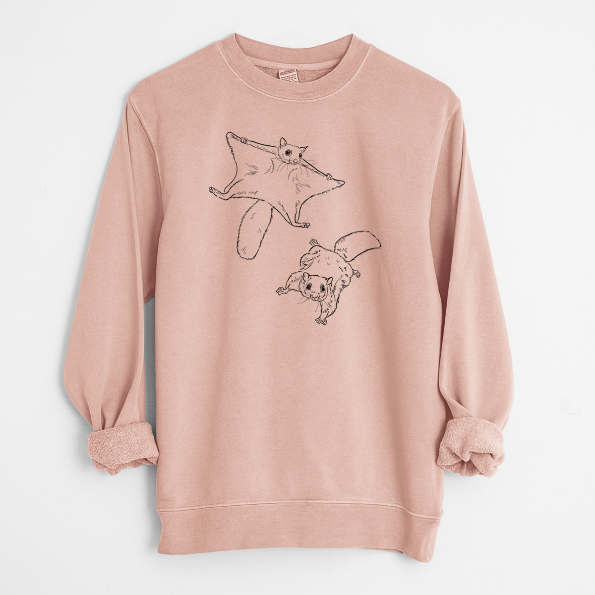 Southern Flying Squirrels - Glaucomys volans - Unisex Pigment Dyed Crew Sweatshirt