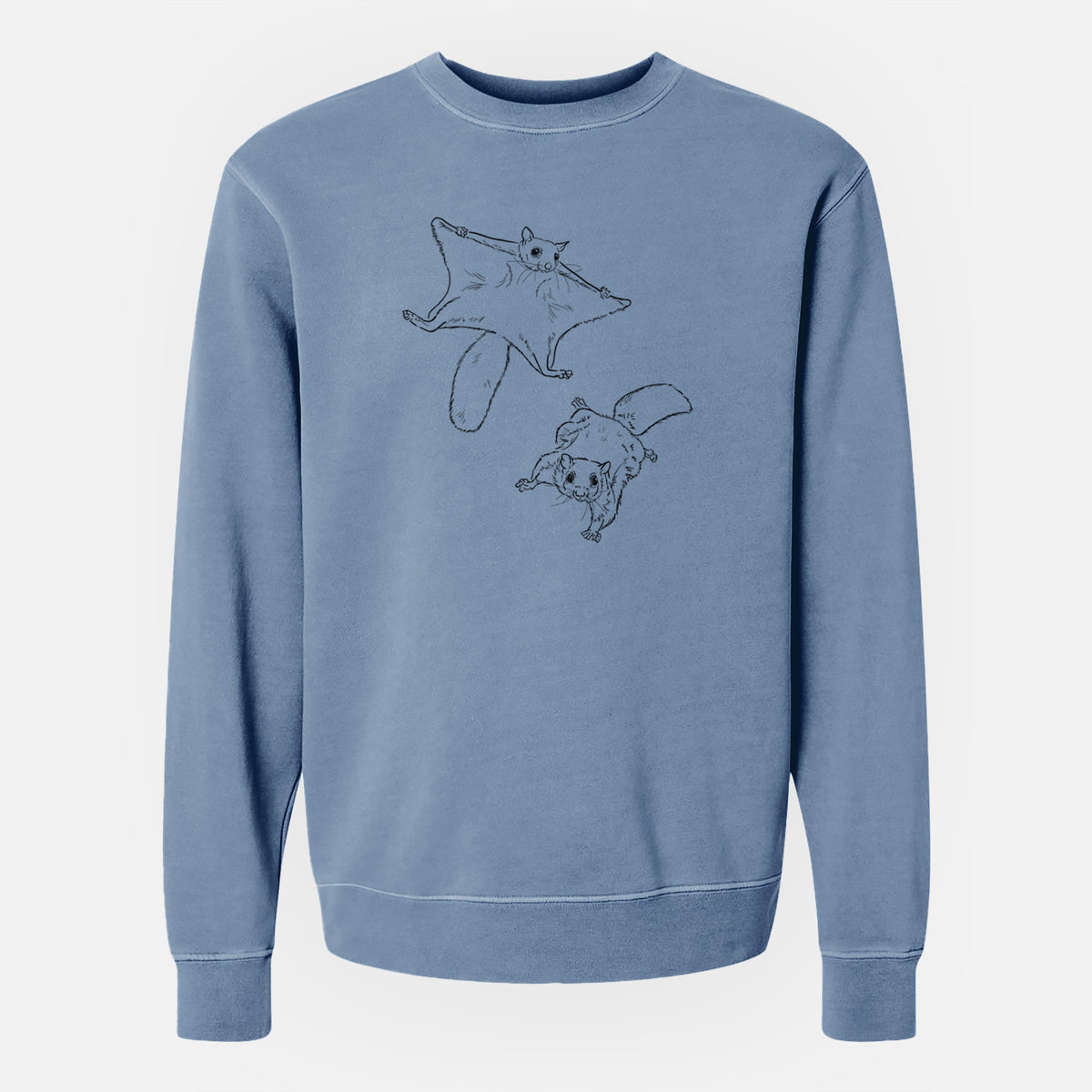 Southern Flying Squirrels - Glaucomys volans - Unisex Pigment Dyed Crew Sweatshirt