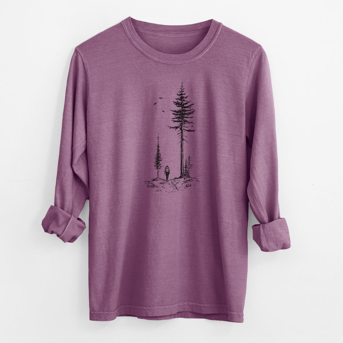 Forest Explorer - Men&#39;s Heavyweight 100% Cotton Long Sleeve