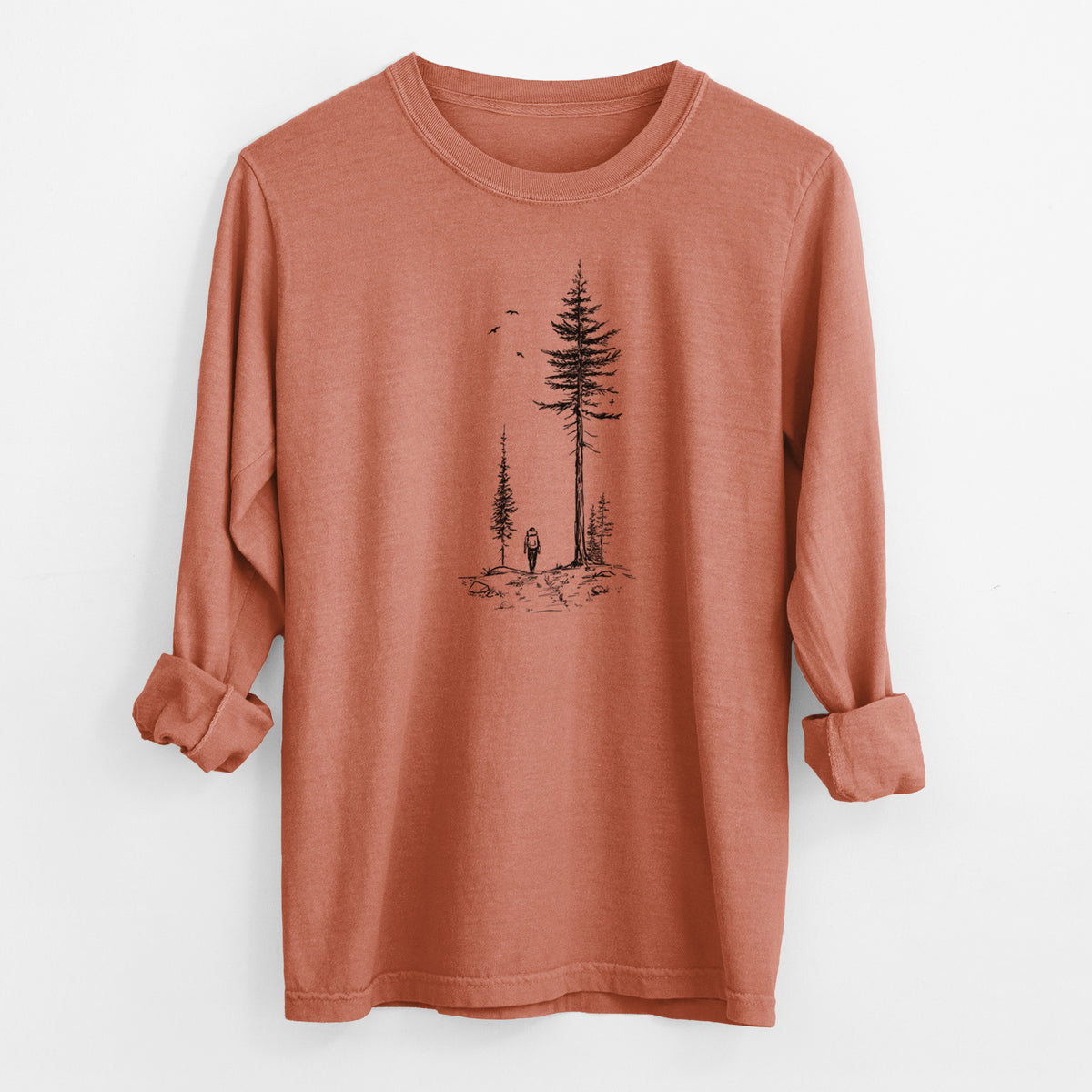 Forest Explorer - Men&#39;s Heavyweight 100% Cotton Long Sleeve