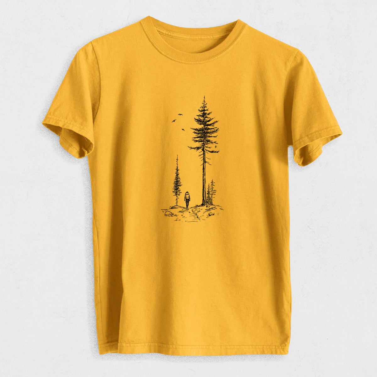 Forest Explorer - Heavyweight Men&#39;s 100% Organic Cotton Tee