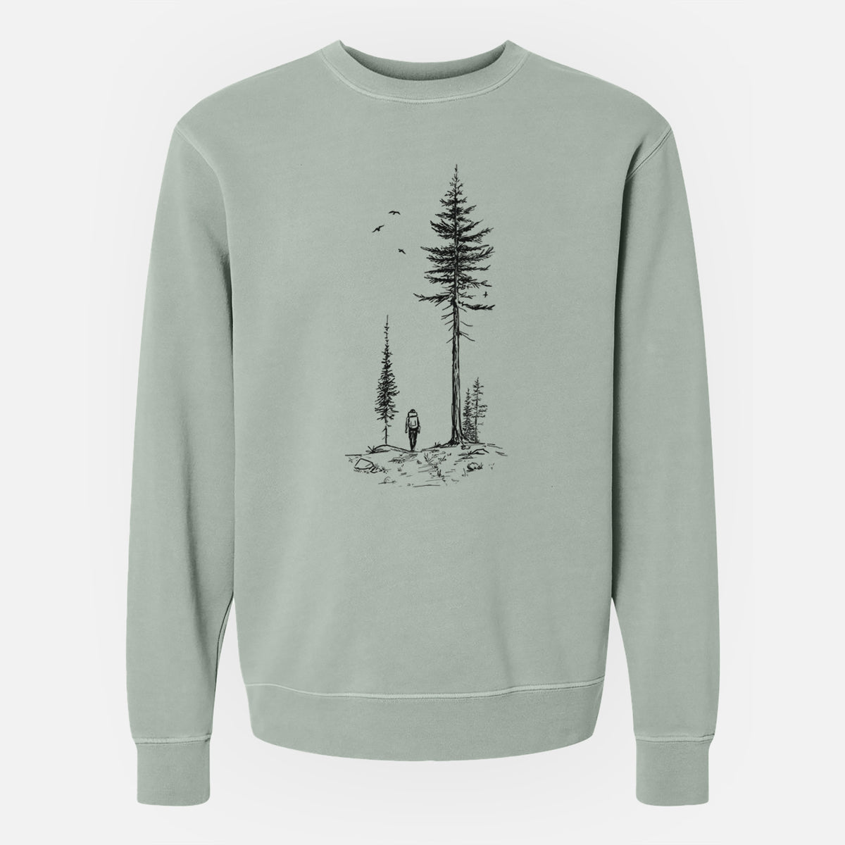 Forest Explorer - Unisex Pigment Dyed Crew Sweatshirt