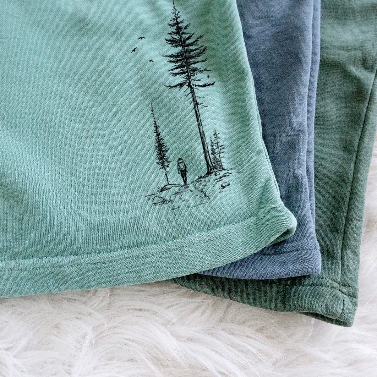 Forest Explorer - Unisex Pigment Dyed Shorts