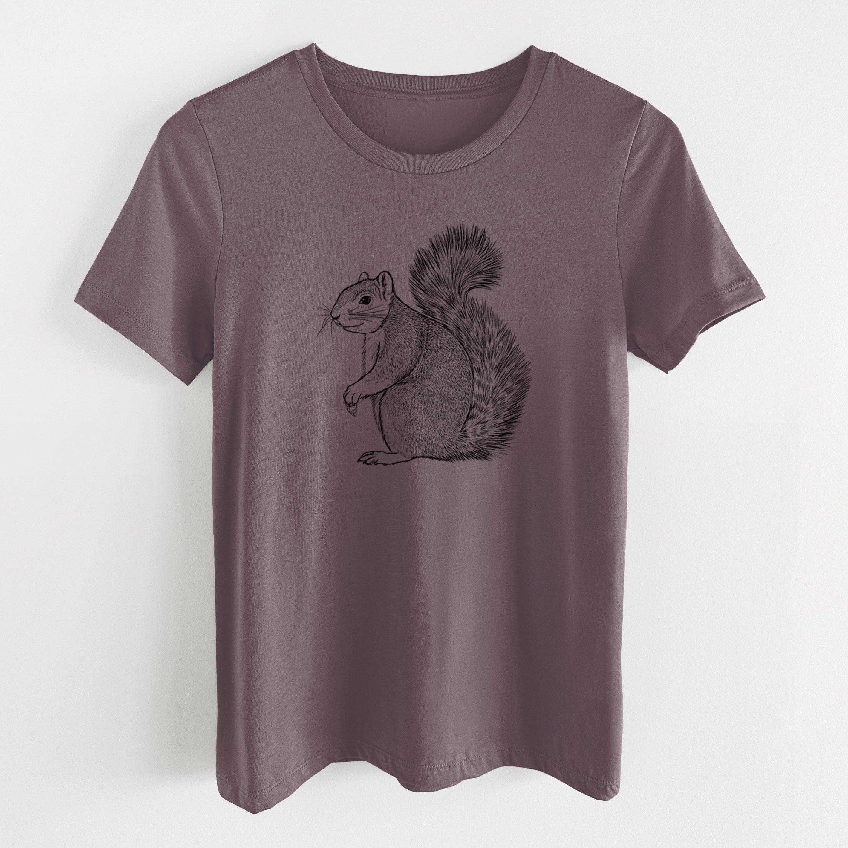 Eastern Fox Squirrel - Sciurus niger - Women's Lightweight Relaxed Fit 100% Cotton Crewneck