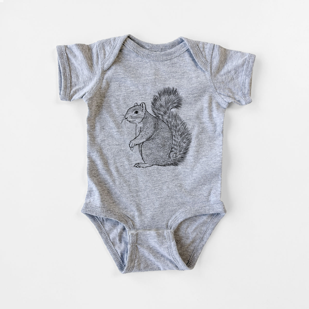 Eastern Fox Squirrel - Sciurus niger - Baby Fine Jersey Bodysuit