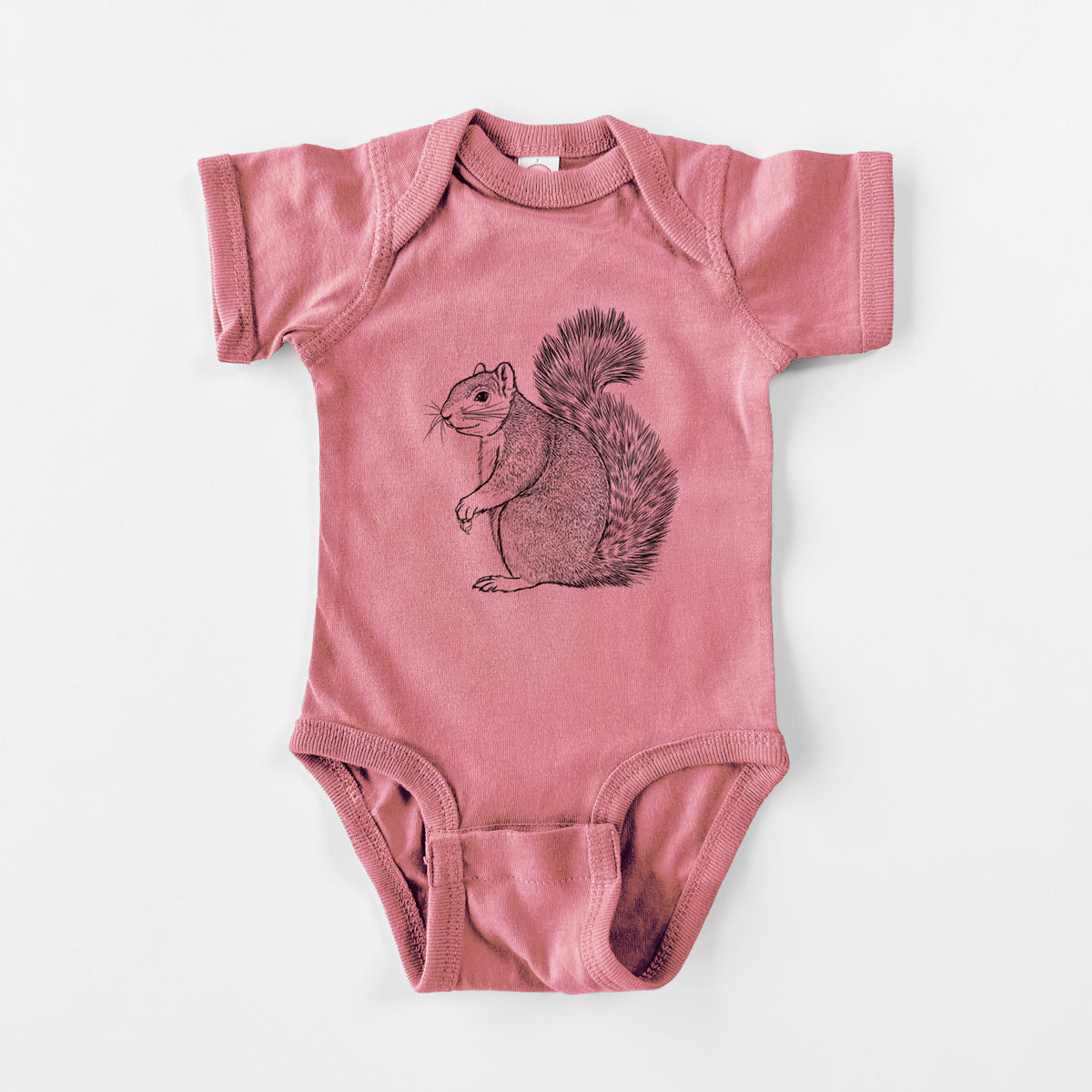 Eastern Fox Squirrel - Sciurus niger - Baby Fine Jersey Bodysuit