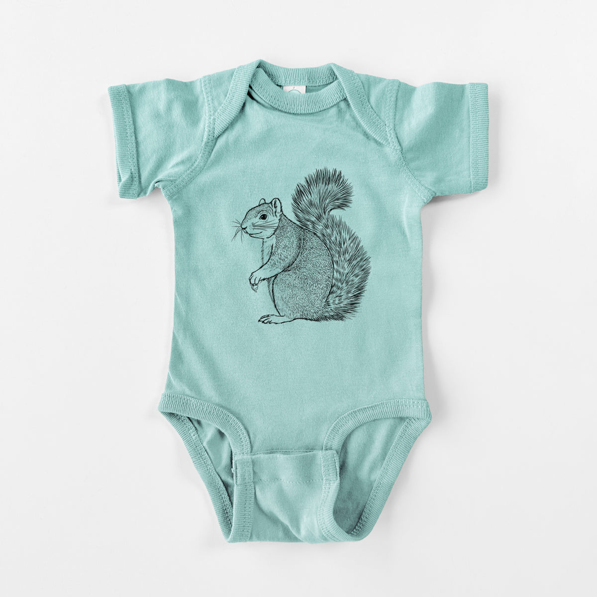 Eastern Fox Squirrel - Sciurus niger - Baby Fine Jersey Bodysuit