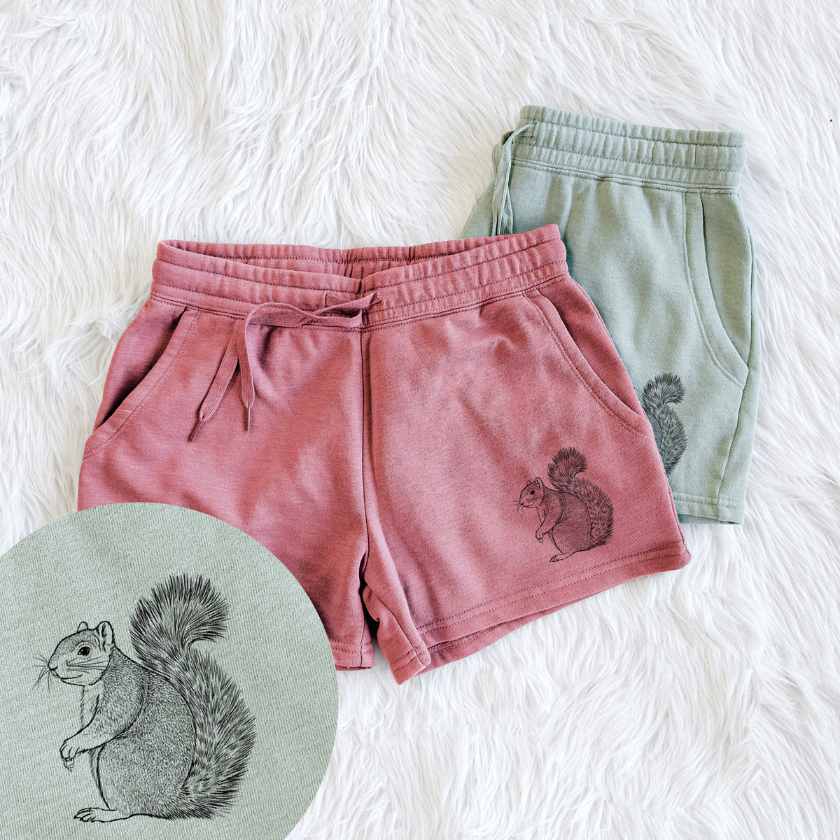 Eastern Fox Squirrel - Sciurus niger - Women&#39;s Cali Wave Shorts