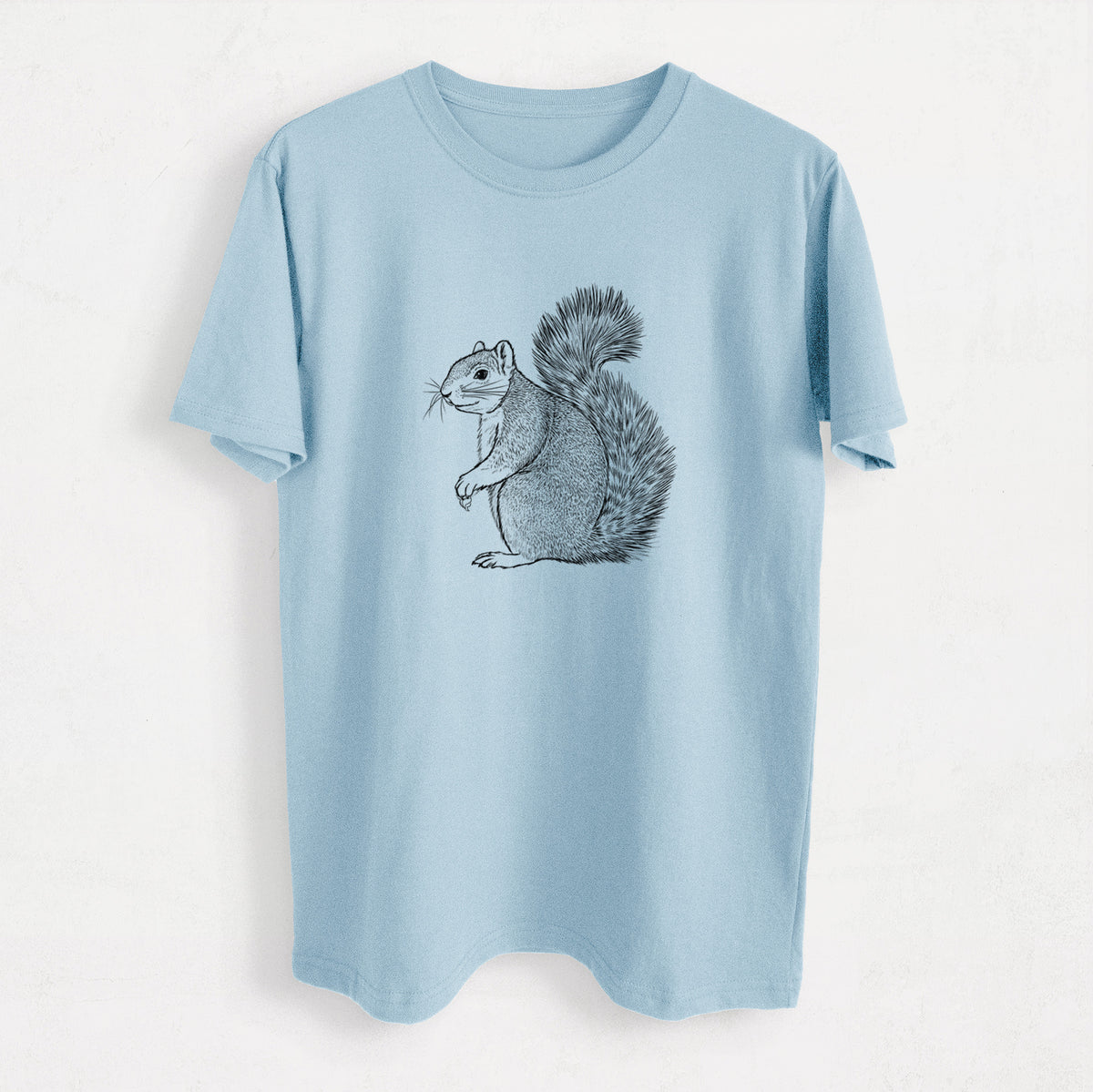 Eastern Fox Squirrel - Sciurus niger - Heavyweight Men&#39;s 100% Organic Cotton Tee