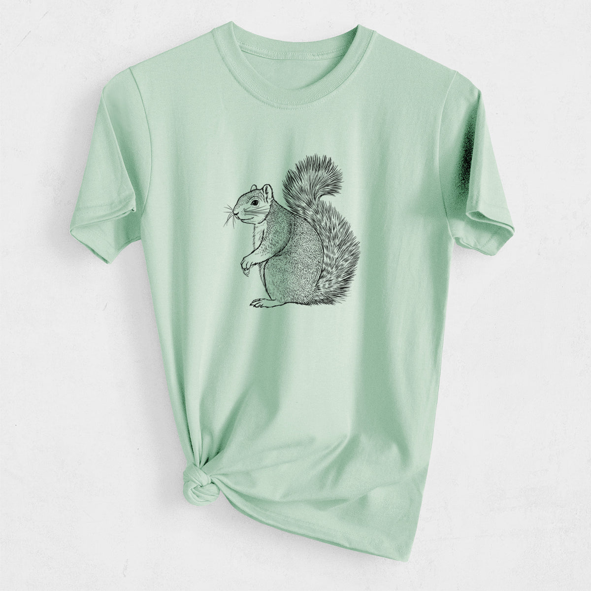 Eastern Fox Squirrel - Sciurus niger - Heavyweight Men&#39;s 100% Organic Cotton Tee