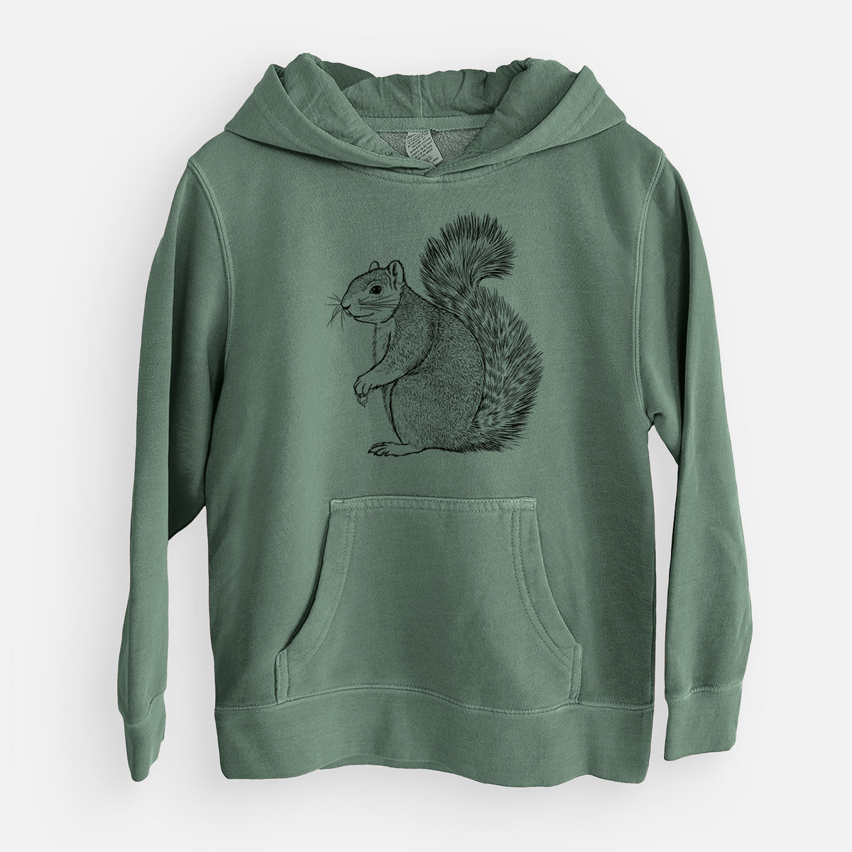 Eastern Fox Squirrel - Sciurus niger - Youth Pigment Dyed Hoodie