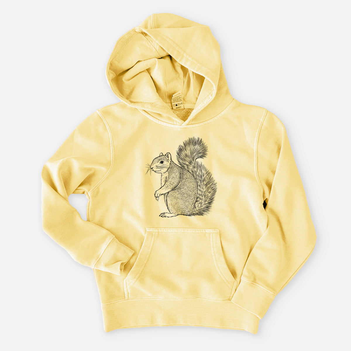 Eastern Fox Squirrel - Sciurus niger - Youth Pigment Dyed Hoodie